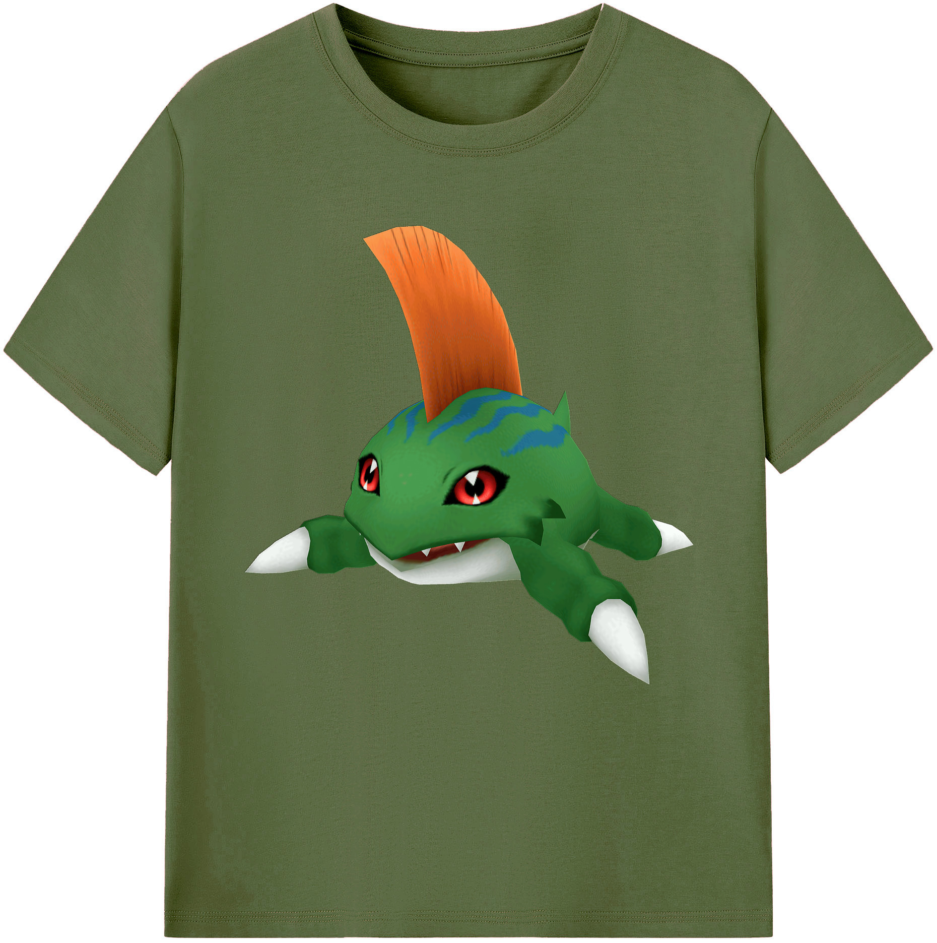 （画像用） Digimon デジタルモンスター/デジモン 綿100％半袖Tシャツ（フロントプリント）
